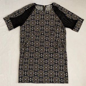 {NWT} Weston | Luella Boho Floral Medallion Print Shift Dress 8097 Black (L)